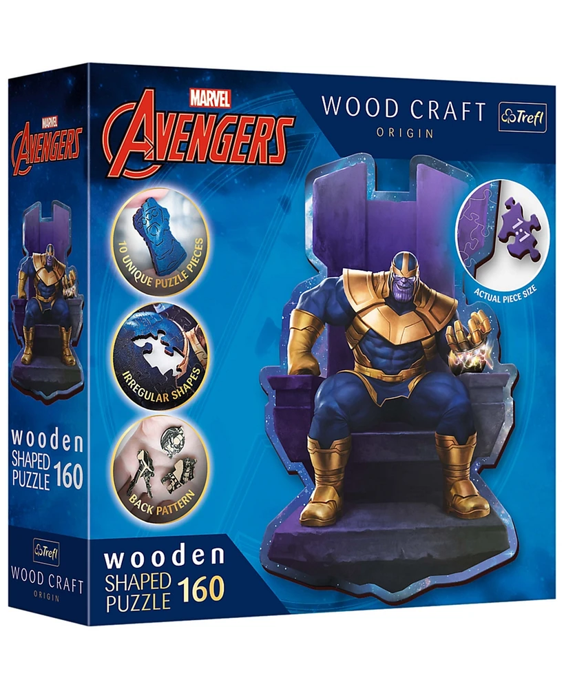 Trefl Wood Craft Puzzles Trefl Wood Craft 160 Piece Wooden Puzzle - Marvel Thanos on Throne