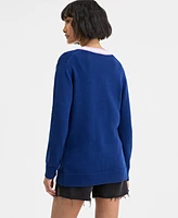 On 34th Women's Tipped Boyfriend Cardigan, Exclusively at Macy's