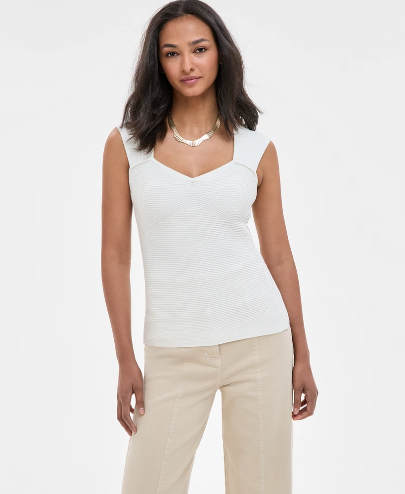 Boss Orange Women's Sweetheart-Neck Sleeveless Rib Top