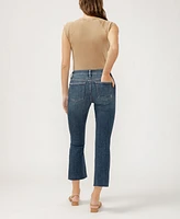 Silver Jeans Co. Women's Suki Mid Rise Curvy Fit Kick Flare