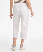 Style & Co Petite Herringbone Pull-On Capri Pants, Exclusively at Macy's