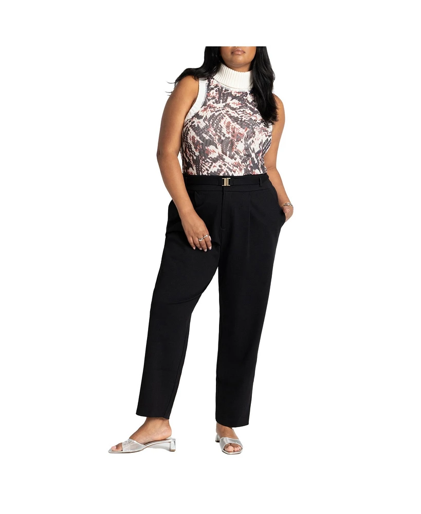 Eloquii Plus Size Ankle Pant With Belt