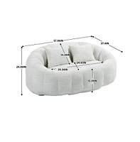 Bean Bag Chair Sofa, Memory Foam Lazy Lounger for Living Room, Bedroom, Gaming, Indoor-The Pop Home