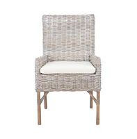 Nancy Rattan Accent Chair W/ Cushion