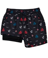 Rokka&Rolla Boys Compression Liner Swim Trunks Upf 50+