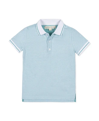 Hope & Henry Boys' Organic Short Sleeve Knit Pique Polo Shirt