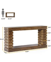 Tribesigns 70.8-Inch Long Console Table, Wood Entryway Table with Storage, Narrow Sofa Couch for Living Room Hallway