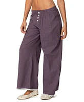 Edikted Womens Dakota Plaid Pants