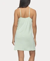 Felina Women's Elysees Sleeveless Satin V-Neck Chemise