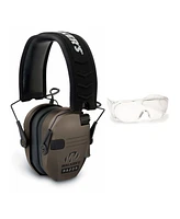 Walkers Razor Slim Electronic Muff (Flat Dark Earth) with Shooting Glasses