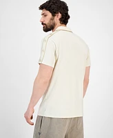 Guess Men's Quattro Crest Short Sleeve Polo Shirt