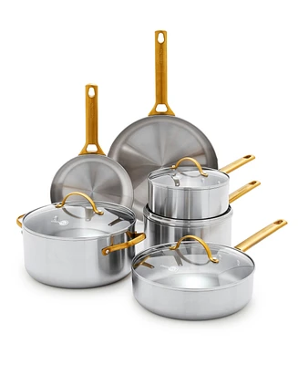 GreenPan Reserve Stainless Steel 10-Piece Cookware Set