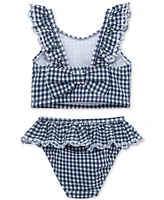 Little Me Baby Girls Gingham-Print 2-Piece Swimsuit