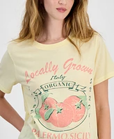 Grayson Threads, The Label Juniors' Sicily Tomato Graphic T-Shirt