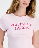 Self Esteem Juniors' It's Not Me You Graphic Cotton T-Shirt