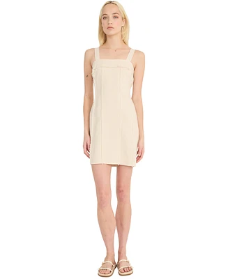 Luxely Women's Frayed-Trim Mini Dress