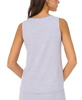 Vince Camuto Women's Whipstitched Sleeveless Sweater