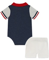 Tommy Hilfiger Baby Boy 2-Pc. Polo Bodysuit & Twill Shorts Set
