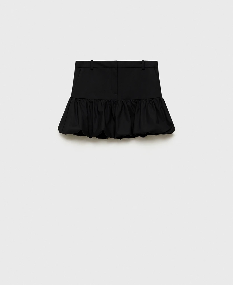 Mango Women's Balloon Ruffled Mini Skirt