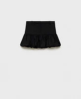 Mango Women's Balloon Ruffled Mini Skirt