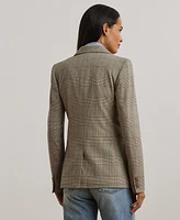 Lauren Ralph Women's Glen Plaid Cotton-Blend Twill Blazer