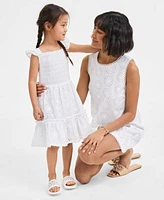 On 34th Womens Scallop Edge Eyelet Shift Dress Toddler Girls Mommy Me Eyelet Smocked Dress Exclusively At Macys