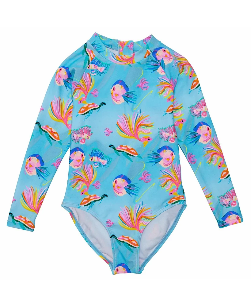 Kaleido Fish Sustainable Ls Surf Suit