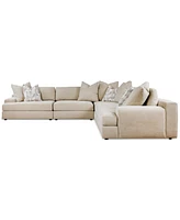 Klarke -Pc. L Sectional With Deep Seating