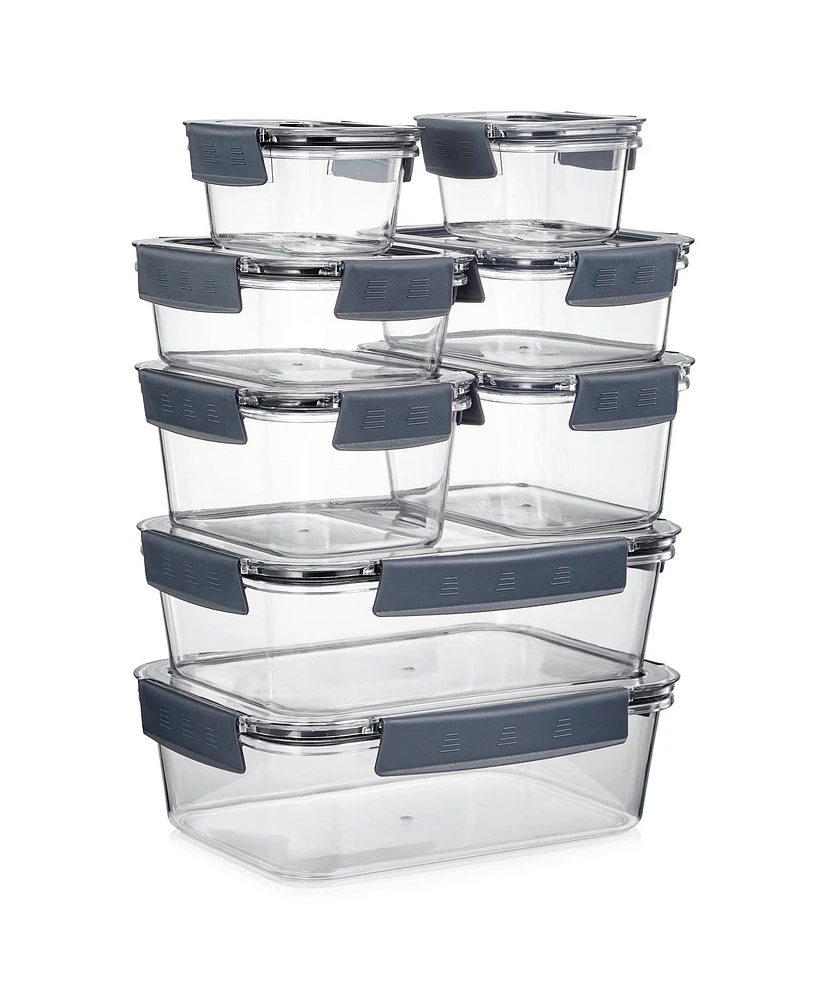 Sorbus 16Pc Airtight Clear Plastic Food Storage Containers with Lids