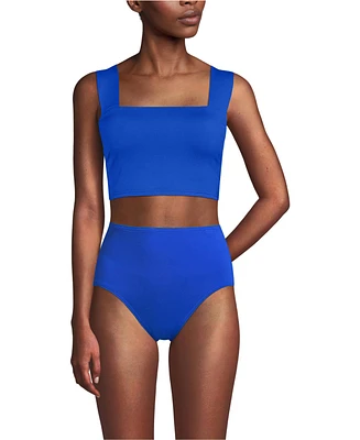 Lands' End Women's Square Neck Bikini Top