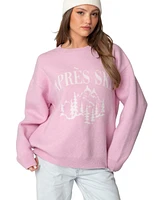 Edikted Womens Apres Ski Oversized Sweater