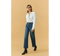 The Cityer Crop Wide Jeans