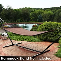 Soft-Spun Polyester Rope Double Hammock for Outside - 600-Pound Weight Capacity Extra Large