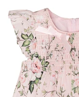 Rare Editions Baby Girls Floral Printed Cotton Dress