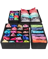 Sorbus Set of 4 Foldable Drawer Dividers, Storage Boxes, Closet Organizers