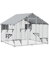 PawHut 94.5" Extra Large Catio, Outdoor Cat Enclosure with Waterproof Cover