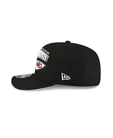 New Era Men's Black Kansas City Chiefs 2024 Afc Champions Locker Room 9SEVENTY Adjustable Hat