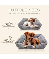 Reserve Jacquard Cuddler, Ultra-Soft & Elegant Pet Bed for Dogs Cats