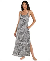 La Blanca Women's Dream Catcher Geo-Print Maxi Cover-Up Dress