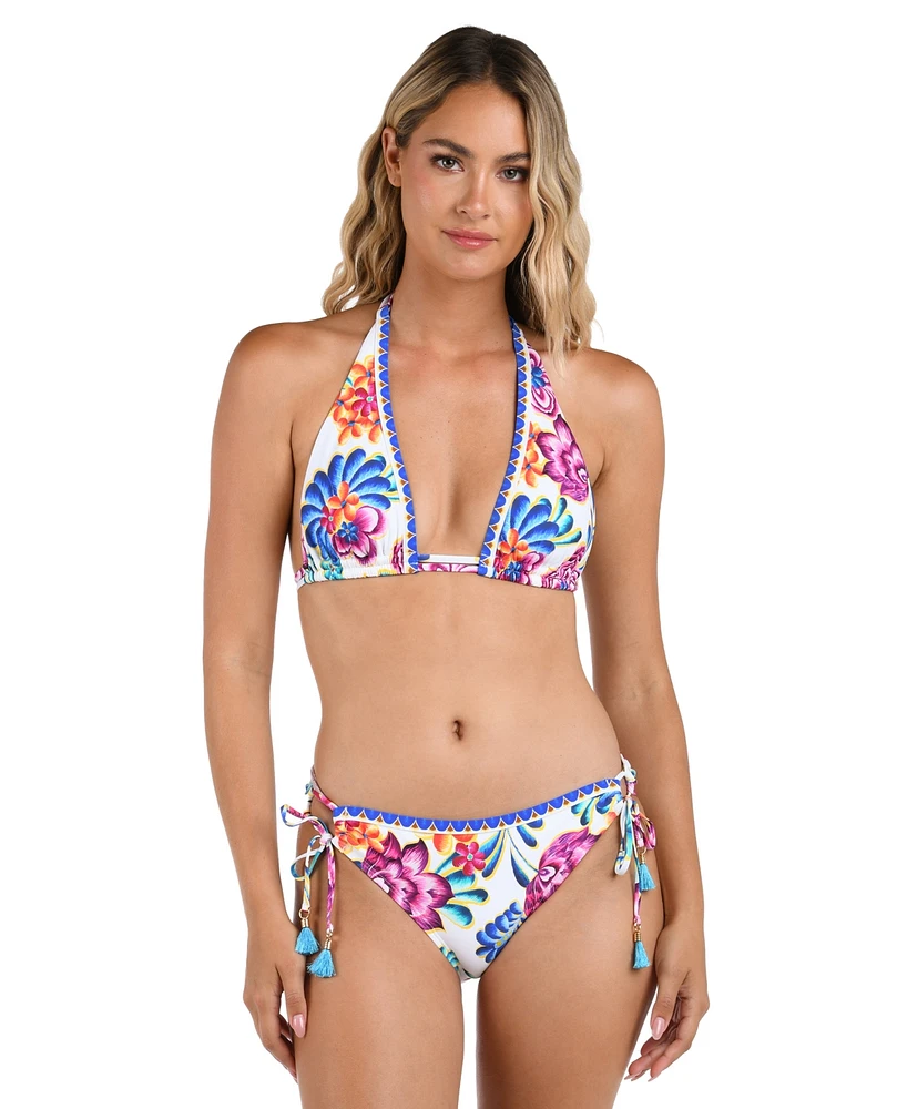 La Blanca Women's Paradiso Deep-v Halter Bikini Top
