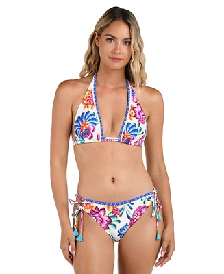 La Blanca Women's Paradiso Deep-v Halter Bikini Top