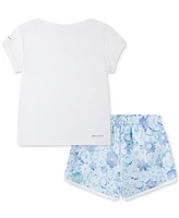 Nike Little Kids 2-Pc. Dri-fit Crewneck Tee & Short Set