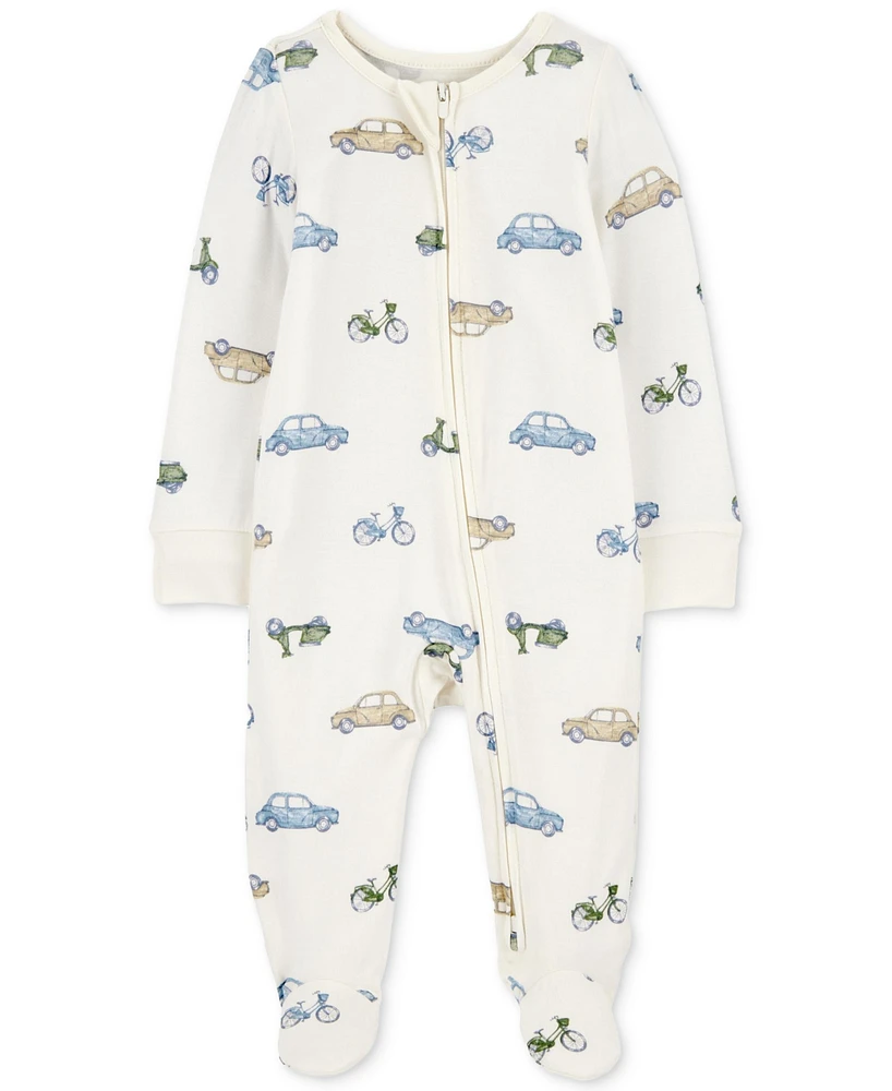 PurelySoft by Carter's Baby Zip-Up 1-Piece Sleep & Play Pajamas