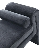 Manhattan Comfort 59" Concord Modern Chenille Bench