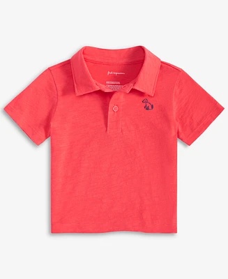 First Impressions Baby Boy Embroidered Dog Polo Shirt, Exclusively at Macy's