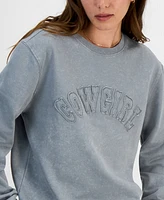 Love Tribe Juniors' Cowgirl Fleece Sweatshirt