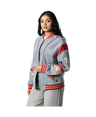 The Wild Collective Men's and Women's Francisco 49ers-Denim Jacket
