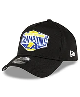 New Era Men's Black Los Angeles Rams 2024 Nfc West Division Champions Locker Room 9FORTY A-Frame Adjustable Hat