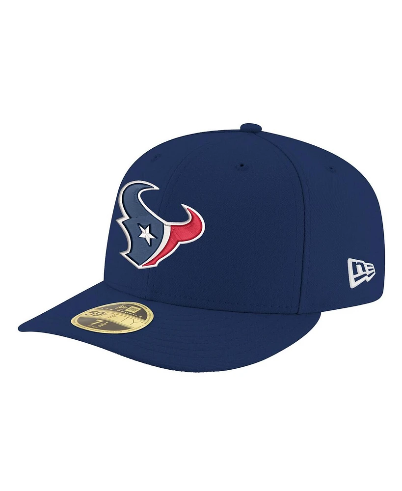 New Era Men's Navy Houston Texans Omaha Low Profile 59FIFTY Fitted Hat