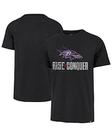 '47 Brand Men's Black Baltimore Ravens Rise and Conquer Franklin T-Shirt